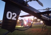 Paciente com infarto agudo do miocárdio é transferido de helicóptero de Palmitos para Xanxerê, SC