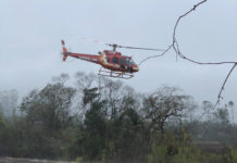 Após chuva causada por novo ciclone, quatro pessoas são resgatadas por bombeiros em Timbé do Sul, SC