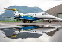 Aviões Pilatus PC-24 adquiridos pela aperadora aeromédica da Suécia iniciam voos de teste
