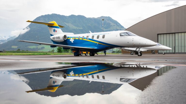 Aviões Pilatus PC-24 adquiridos pela aperadora aeromédica da Suécia iniciam voos de teste