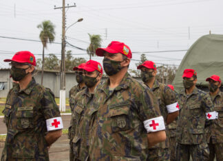 Estrutura especial de saúde é montada pela FAB para exercício operacional em Campo Grande, MS