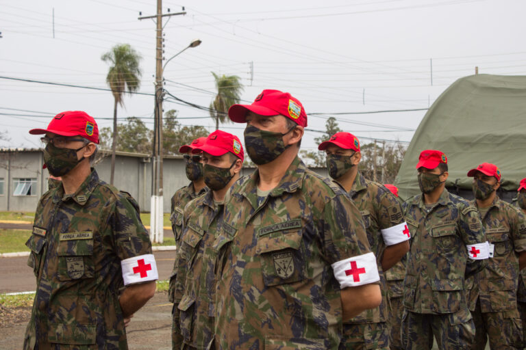 Estrutura especial de saúde é montada pela FAB para exercício operacional em Campo Grande, MS