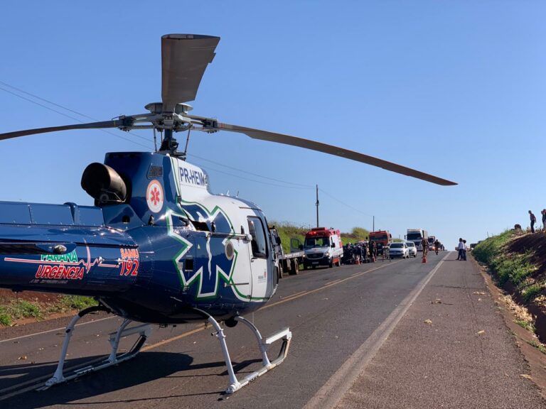 Aeromédico do CONSAMU atende vítimas de acidente de trânsito e realiza remoções aeromédicas de pacientes graves