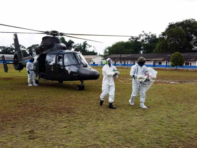 Exército realiza evacuação aeromédica de criança indígena com quadro clínico de COVID-19