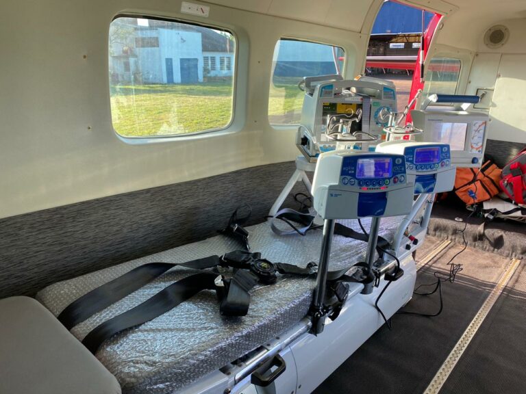 Com kit aeromédico instalado, avião do Corpo de Bombeiros de Rondônia realizará serviço de UTI Aérea