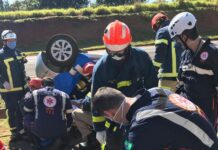 Equipes de resgate desafiam os números e trabalham para salvar vítimas de acidentes de trânsito em Maringá, PR