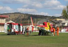 Criança ferida por bomba é resgatada pelo SAMU e levada de helicóptero para hospital em Belo Horizonte, MG