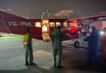 Corpo de Bombeiros de RO transporta bebê, acompanhada de sua mãe, para tratamento em Porto Alegre, RS