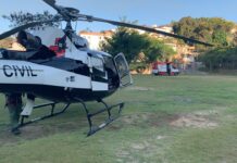 Criança picada por escorpião é transportada em helicóptero da Polícia Civil para hospital em BH