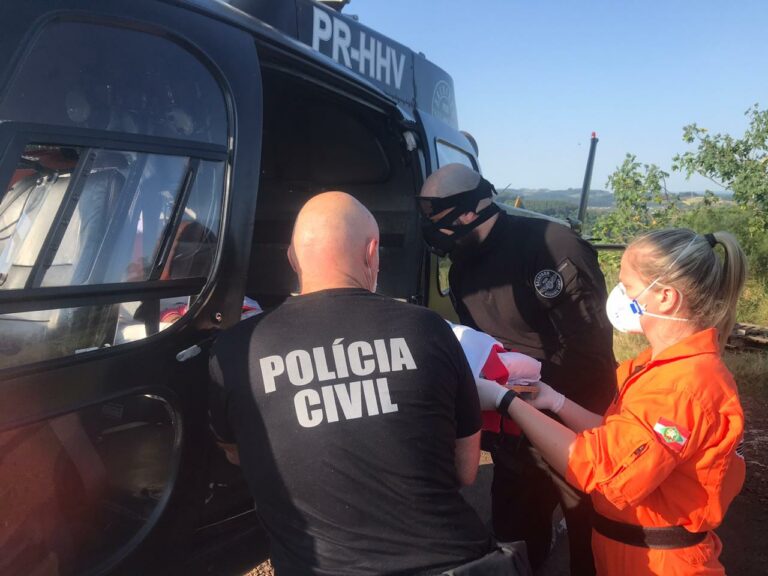 Serviço aeromédico socorre duas crianças, uma em Chapecó, outra em Nova Erechim e um adulto em Nova Itaberaba, SC