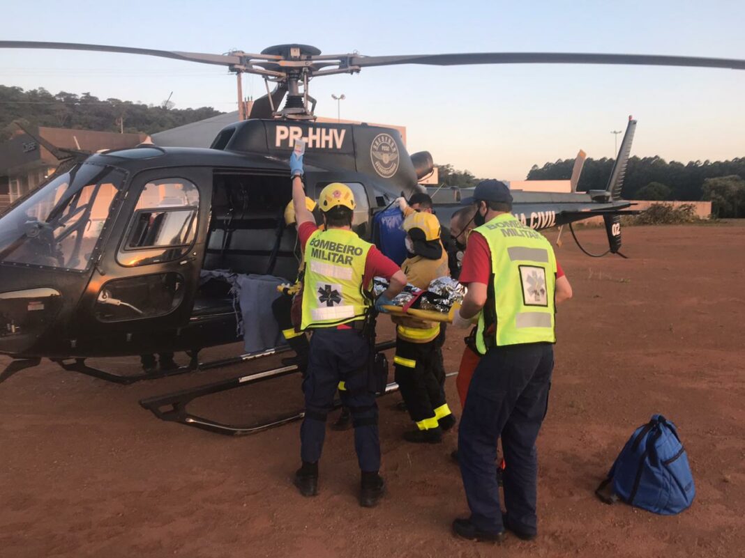 atendimento à vítima de acidente de trânsito na BR-282