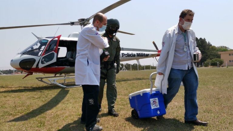 Comando de Aviação da PM é acionado para transportar coração para transplante em Botucatu, SP
