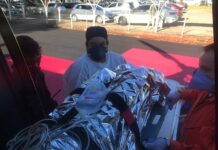 Helicóptero do SAERFRON realiza o primeiro pouso no heliponto do Hospital Regional do Oeste, SC