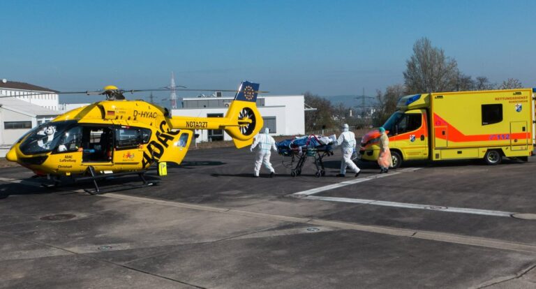 Operadora de resgate aéreo ADAC esta preparada para o aumento de casos de COVID-19 na Alemanha