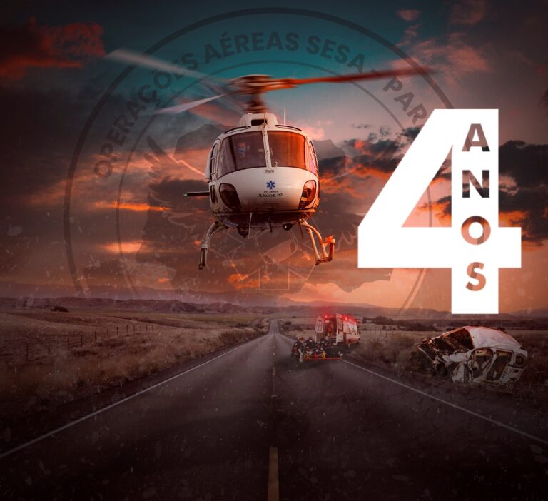 Unidade Aérea Pública da Secretaria da Saúde do Paraná completa 4 anos de operações aéreas salvando vidas