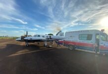 Com 27 pacientes transportados, UTI Aérea do CIOPAER do Mato Grosso completa 100 horas de voo