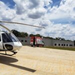 Serviço aeromédico do Oeste do Paraná faz a diferença no socorro de pacientes críticos. Foto: CONSAMU.