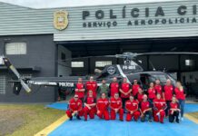Serviço Aeromédico inicia operação que beneficiará cerca de um milhão de pessoas no Sul Catarinense