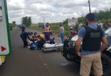 Policiais Civis apoiam equipes de resgate durante atendimento de vítima de atropelamento na BR-376