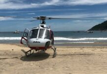 Equipe do Águia 05 resgata homem picado por cobra e mulher que sofreu queda no litoral norte de São Paulo