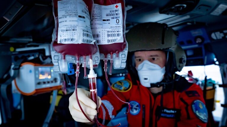 ADAC inicia projeto e helicópteros de resgate utilizarão produtos derivados de sangue nas missões aeromédicas