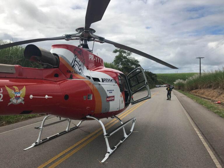 Serviço Aeromédico do SAMU Alagoas foi utilizado 286 vezes em 2021