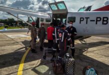 GRAESP transporta paciente com obesidade mórbida de Altamira para Breves, no Arquipélago do Marajó, PA