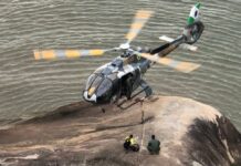 Equipe aeromédica do BPMOA resgata duas vítimas de queda de plano elevado no Paraná