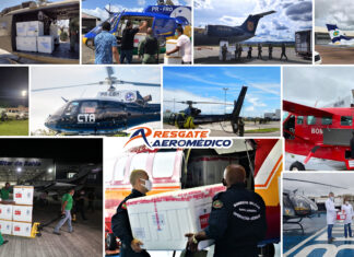 Aeronaves da Segurança Pública são utilizadas para distribuição das vacinas contra a COVID-19 no Brasil