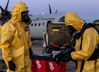 151 aeronaves da Força Aérea Portuguesa foram descontaminadas por equipes NRBQ em 2020
