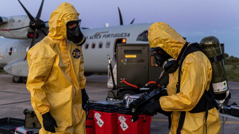 151 aeronaves da Força Aérea Portuguesa foram descontaminadas por equipes NRBQ em 2020