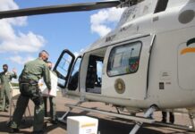 Aeronaves da Segurança Pública são utilizadas para distribuir vacinas contra o COVID-19 no RS