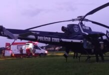 Equipes do SAER, SARASUL e SAMU são mobilizadas para resgatar vítima de crise convulsiva em Grão Pará, SC