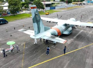 Esquadrão Pelicano da FAB realiza a transferência de mais cinco pacientes com COVID-19 no Amazonas