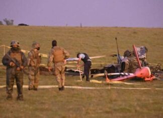 Helicóptero da Força Aérea Uruguaia que transportava vacinas contra a COVID-19 sofre acidente