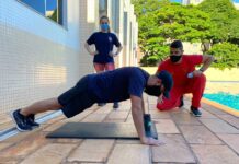 Operadores de Suporte Médico da Secretaria de Saúde do Paraná realizam testes de aptidão física