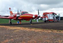 Corpo de Bombeiros de Santa Catarina transportou três pacientes com COVID-19 para o Espírito Santo