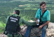 Usando técnicas de rapel e mcguire, equipe do Águia 03 salva homem no Morro de Santo Antônio, MT