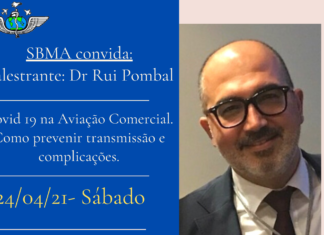 SBMA realizará palestra on-line no dia 24 de abril, às 10h00, sobre COVID-19 na Aviação Comercial