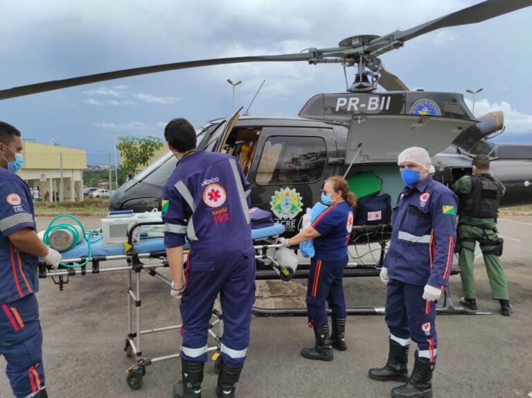 Em parceria com o SAMU, CIOPAER do Acre transfere dois recém-nascidos de Brasileia para Rio Branco