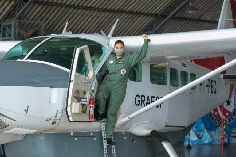Tenente Suzane é a primeira mulher a integrar o Grupamento Aéreo de Segurança Pública do Pará