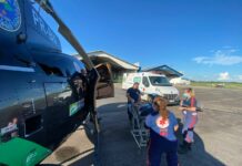 Equipes do CIOPAER e SAMU transportam vítima de acidente de trânsito de Brasileia para Rio Branco