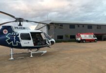 Equipes do SAMU e bombeiros resgatam vítima de choque elétrico em Campo Bonito, PR