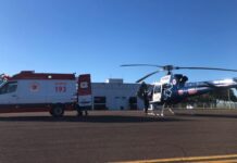 Equipes do SAMU são mobilizadas para transportar vítima de queimadura de Toledo para Londrina, PR