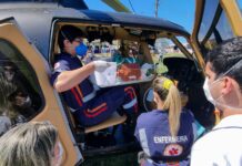 Criança indígena que nasceu prematura é transportada em helicóptero do CIOPAER do Acre