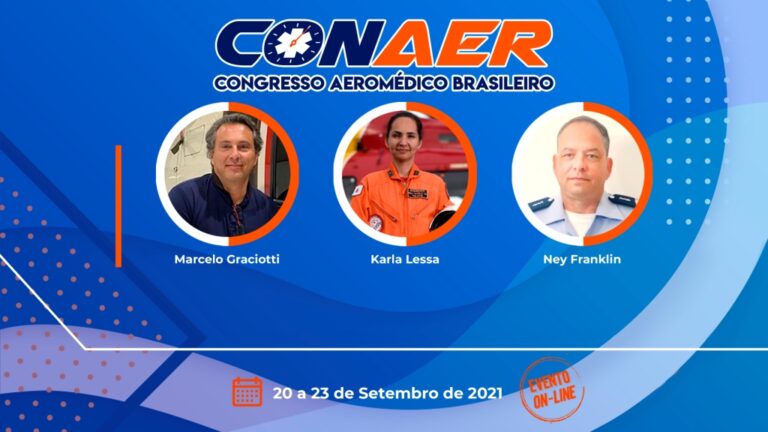 Operações aeromédicas durante a pandemia de COVID-19 será tema de mesa redonda no 2º CONAER