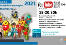 SOBRASA realiza live no YouTube sobre prevenção do afogamento