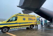 Força Aérea Portuguesa realiza transporte aeromédico de paciente utilizando ECMO