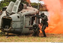 Militares treinam Atendimento Pré-Hospitalar Tático em cenário de guerra