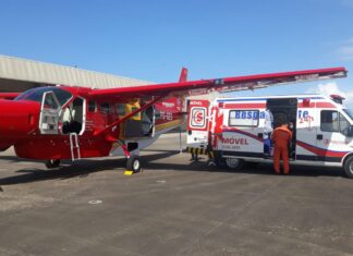 Arcanjo 09 do Corpo de Bombeiros de Minas realiza transporte aeromédico de bebê de seis meses